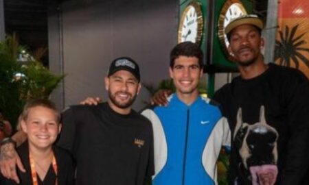 Alcaraz recebe apoio de Neymar e estrela da NBA durante sua partida no Masters 1000 de Miami
