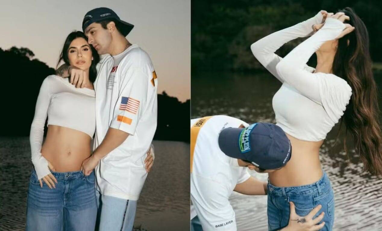 Luan Santana e Jade Magalhães anunciam gravidez do primeiro filho