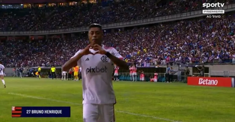 Bruno henrique gol bahia Flamengo