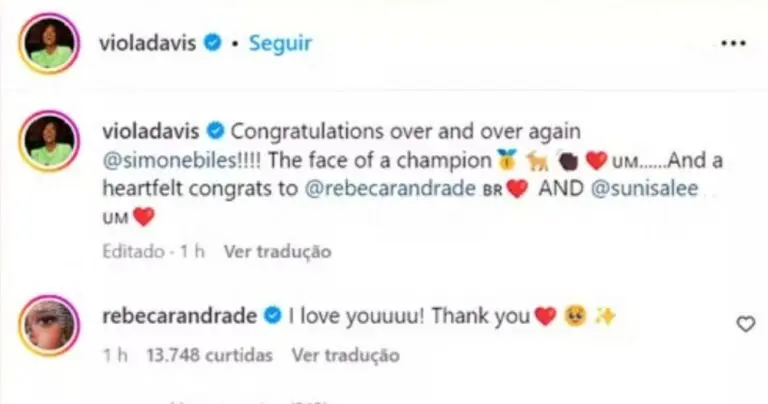 Rebeca Andrade Viola Davis