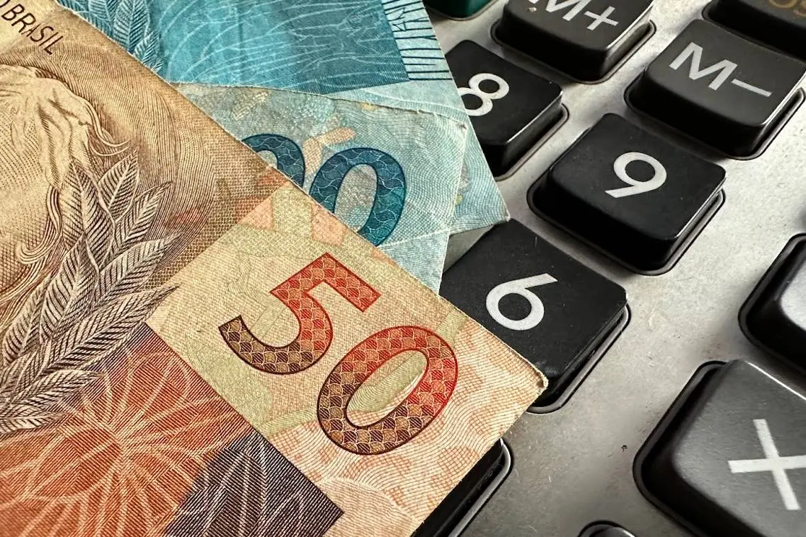 notas calculadora dinheiro