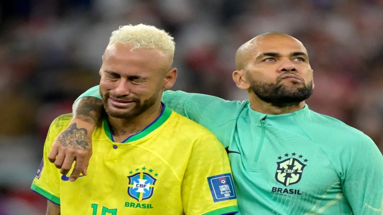 Daniel alves e Neymar