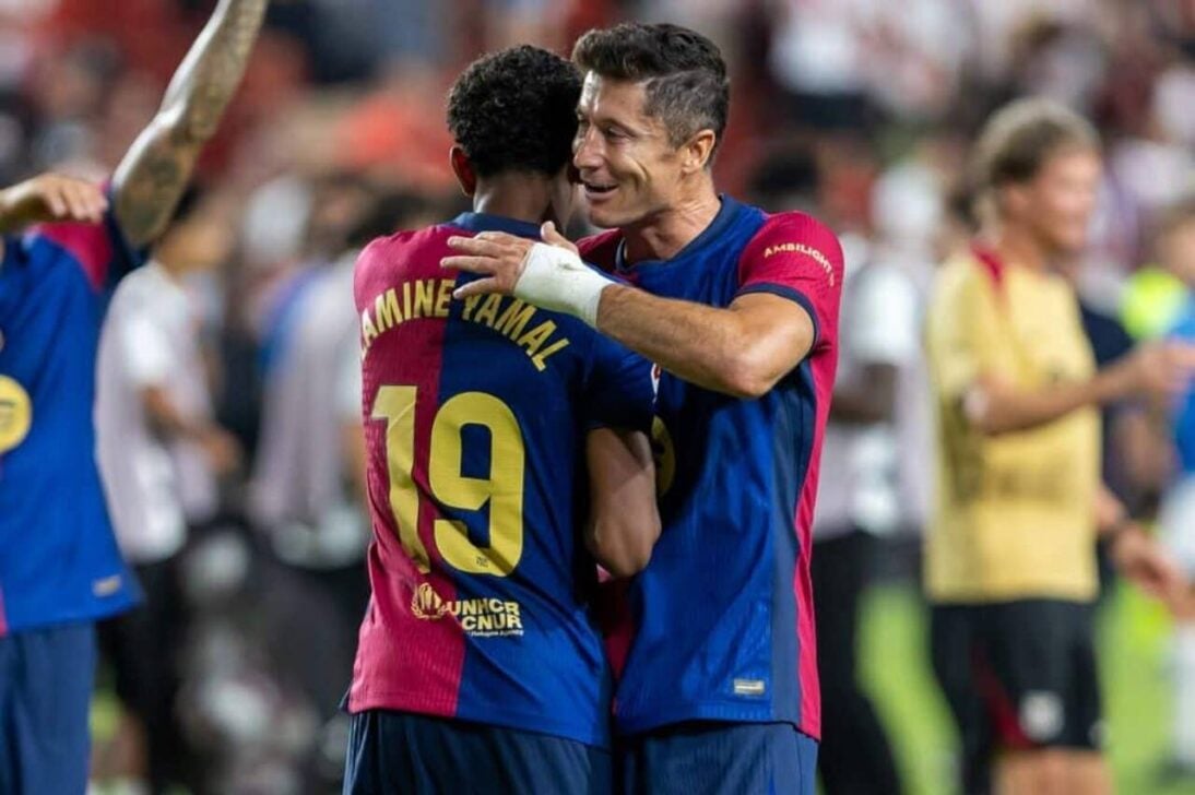 Lewandowski YAMAL BARCELONA