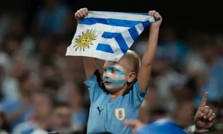 Uruguai torcedor jogo futebol
