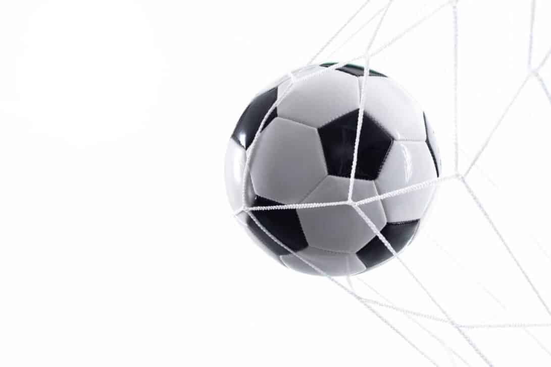 futebol, bola gol, rede, tempo,