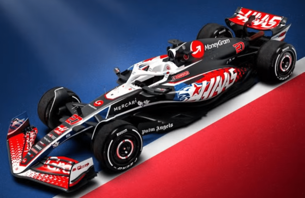 Carro da Haas para o GP dos EUA da F1 em 2024