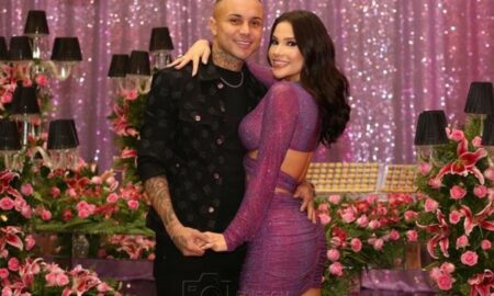 Everton Cebolinha e esposa