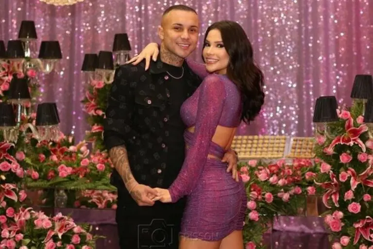 Everton Cebolinha e esposa