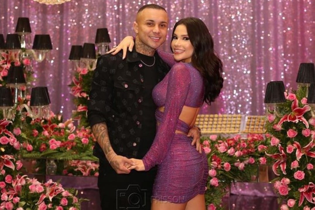 Everton Cebolinha e esposa