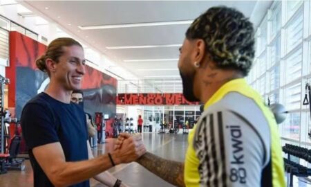 Filipe Luis e Gabigol