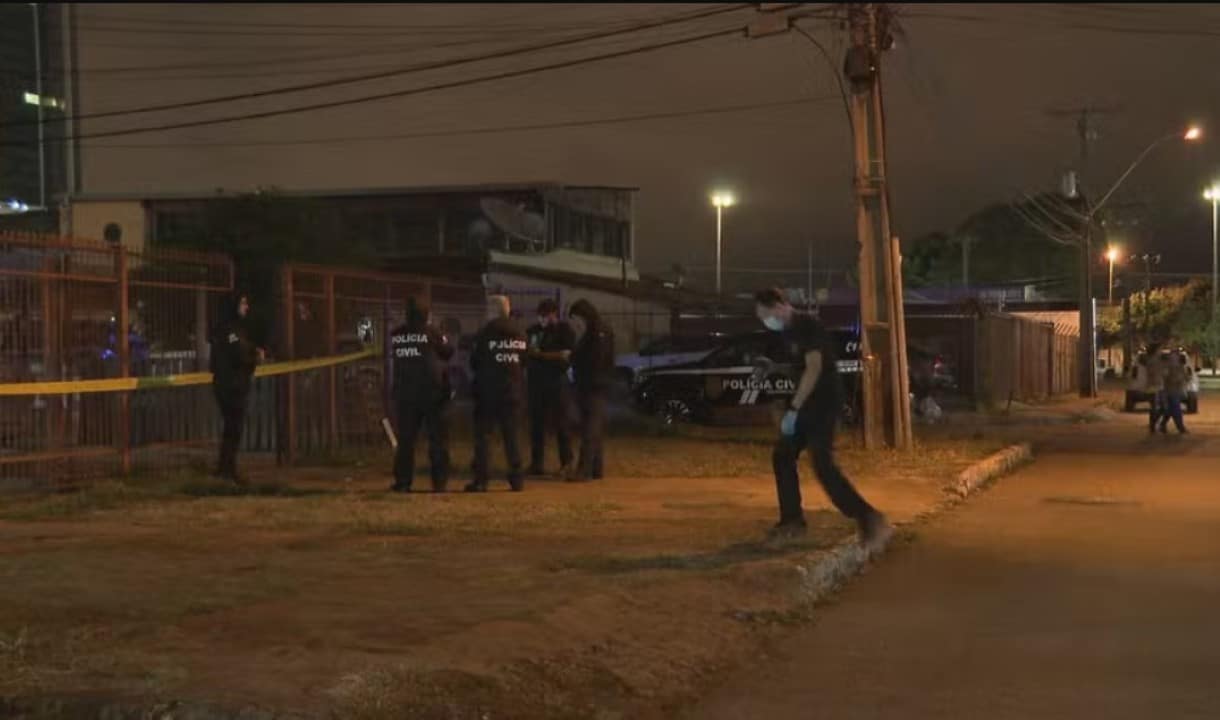 Local onde mulher de 31 anos foi perseguida e morta a tiros em Taguatinga.