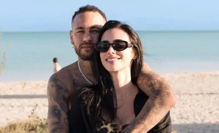 Neymar e Bruna Biancardi postam foto em momentos de paz na praia de Dubai