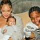 Rihanna e Asap Rocky e filhos
