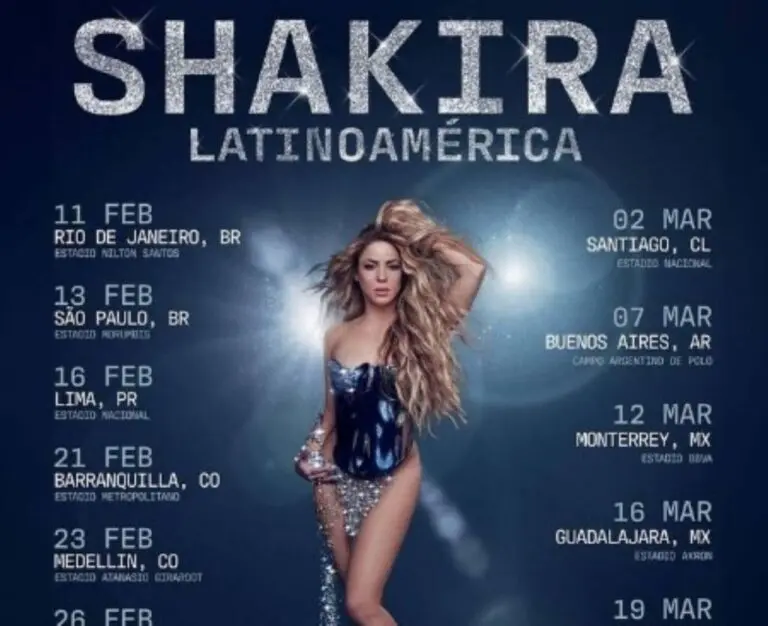 Shakira retorna ao Brasil em 2025 com a turnê “Las Mujeres Ya No Lloran”