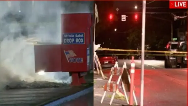 Urna incendiada EUA