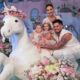 Virginia, Zé Felipe e suas filhas Maria Alice e Maria Flor