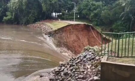 Barragem de água se rompe em parque de Belo Horizonte