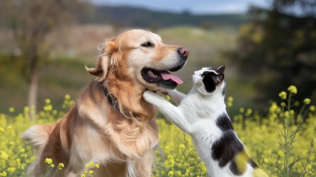 Cachorro e gato