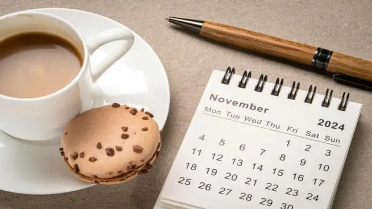 Calendário novembro