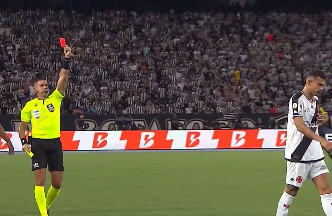 Cartao vermelho vasco