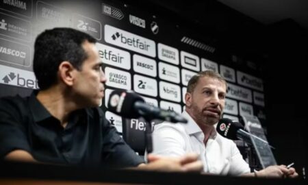 Diretor de futebol Marcelo Sant'Ana e Pedrinho