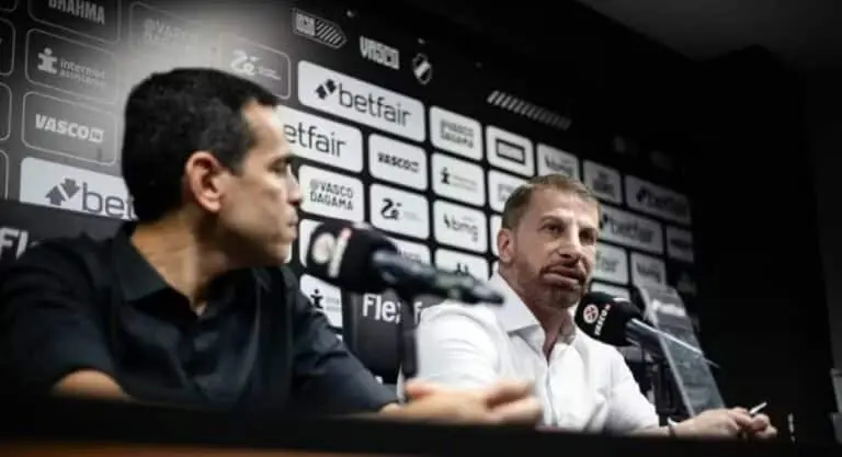 Diretor de futebol Marcelo Sant'Ana e Pedrinho