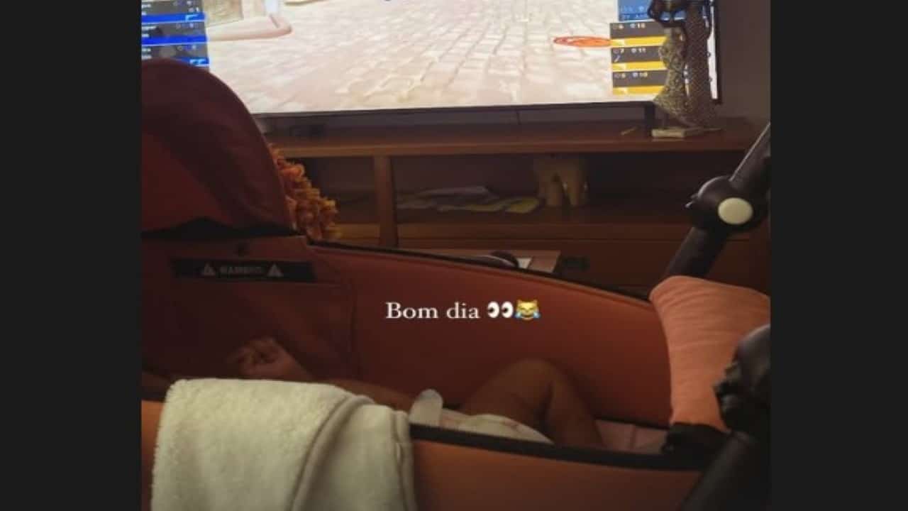 Nala filha de Yuri Lima e Iza