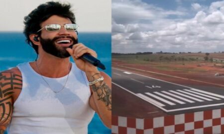 Gusttavo Lima e sua pista de pouso particular