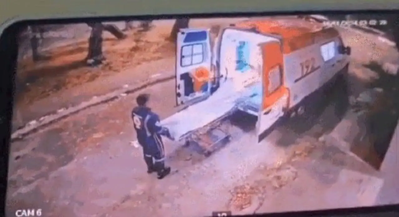 Homem tentar rouba ambulancia