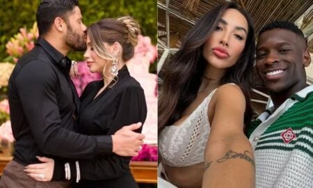 Hulk com Camila e Luiz Henrique com Tammy Parisoto