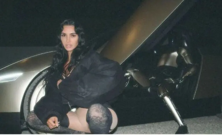 Kim Kardashian e robô Tesla