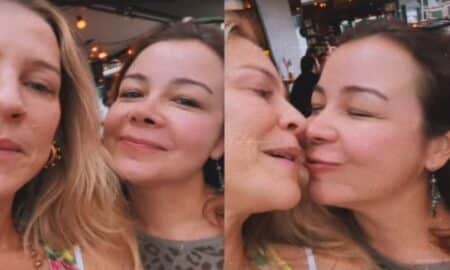 Luana Piovani com amiga