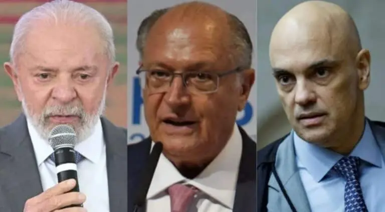 Lula, Alckmin,Alexandre de Moraes