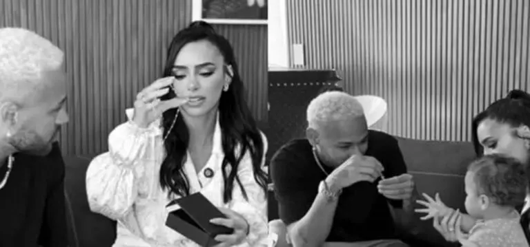 Neymar presenteia Mavie com joias luxuosas em celebração ao primeiro aniversário