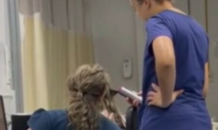 Profissionais da saúde fazem “babyliss”