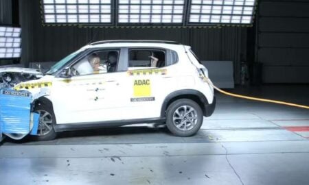 Teste de impacto com um Citroen C3 Foto divulgação Latin NCAP