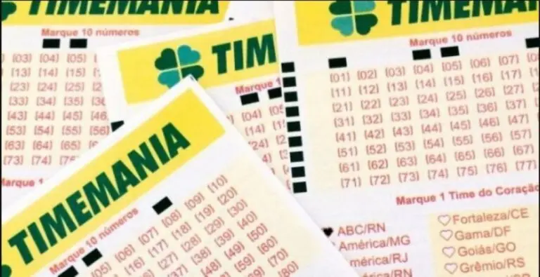 Timemania cartelas