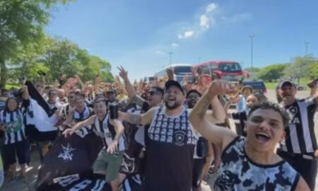 Torcedores do Botafogo em Uruguaiana