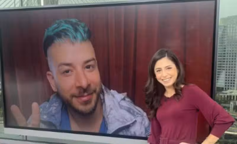 junior e apresentadora de tv