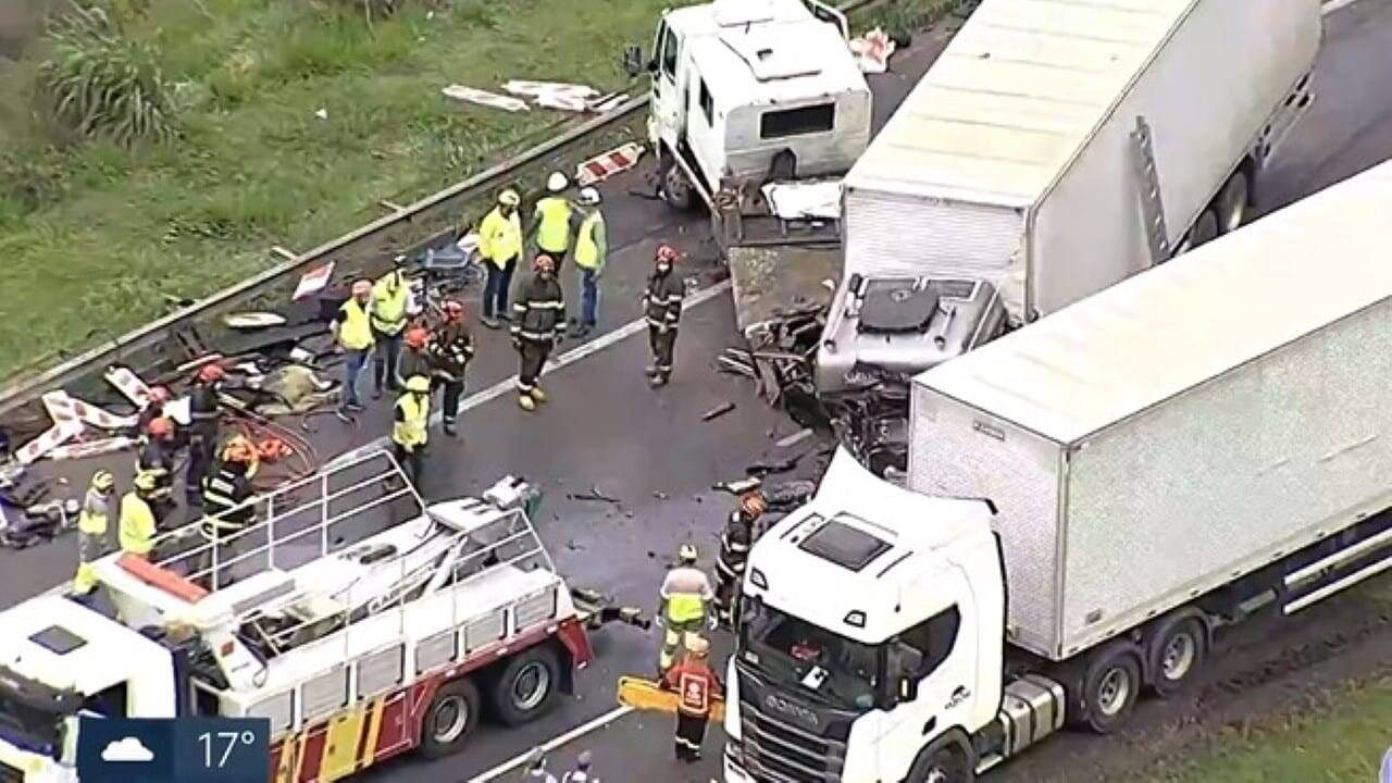 Acidente na Rodovia dos Bandeirantes