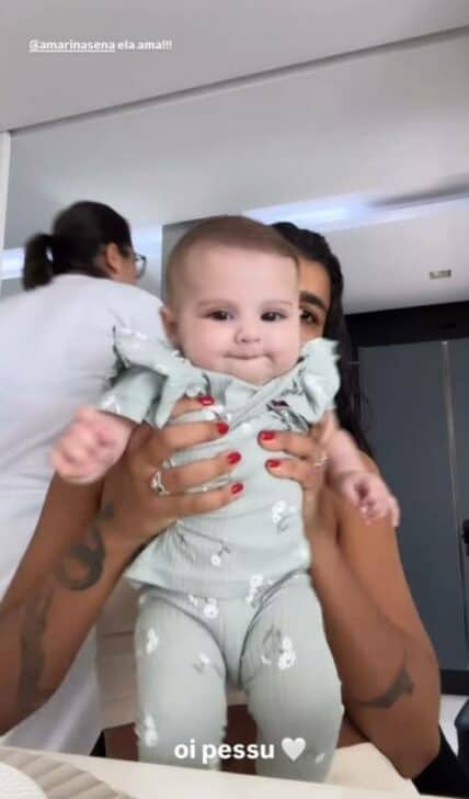 filha de neymar e amanda - Foto: Instagram