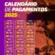 CALENDARIO BOLSA FAMILIA 2025