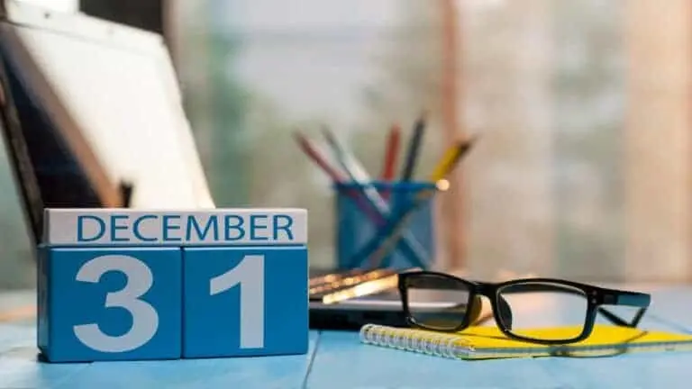 Calendário dezembro