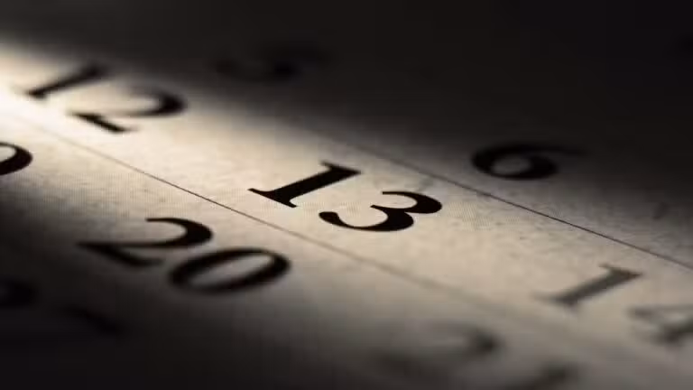 Calendário sexta-feira 13