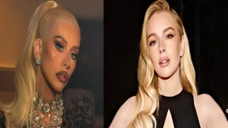 cChristina Aguilera e Lindsay Lohan