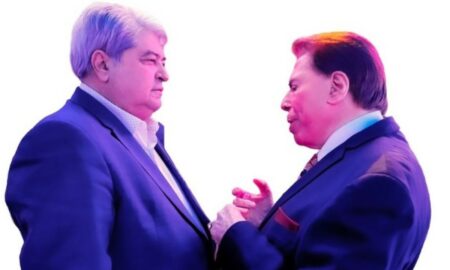 Datena e Sílvio Santos