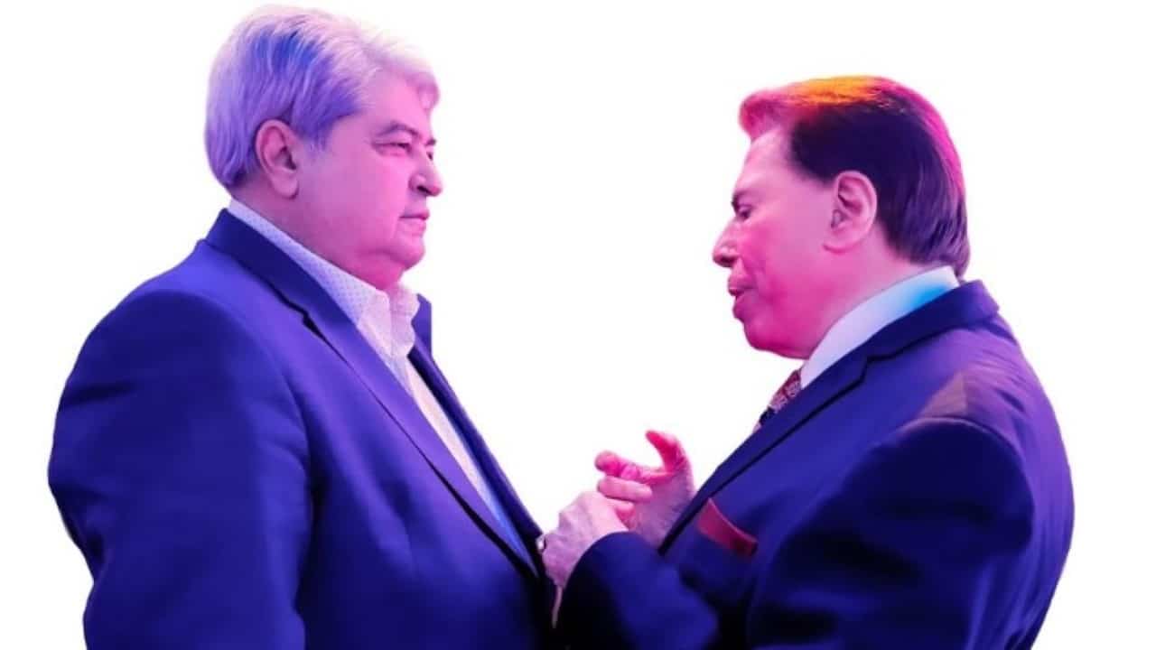 Datena e Sílvio Santos