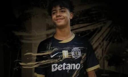 Filho de Cristiano Ronaldo apresenta nova terceira camisa do Sporting