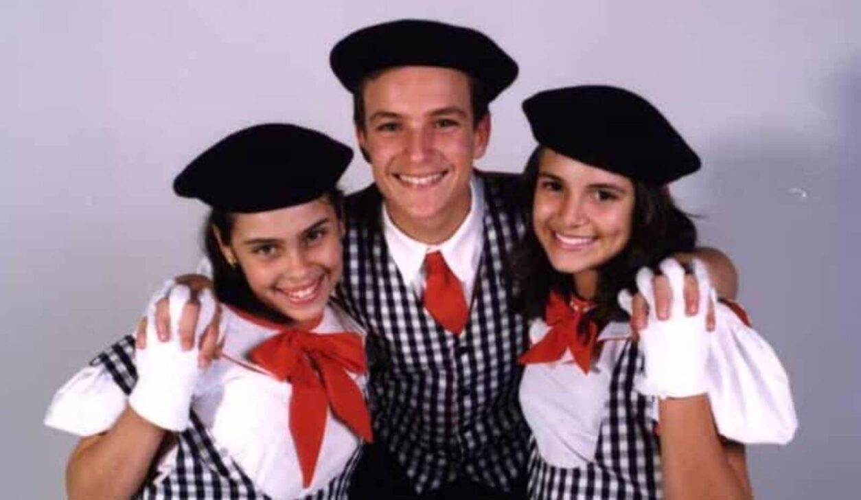GISELE FRADE, PAULO MIGRO E RENATA DEL BIANCO EM 1998