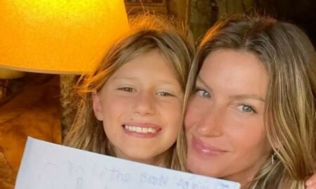 Gisele Bundhcen e filha